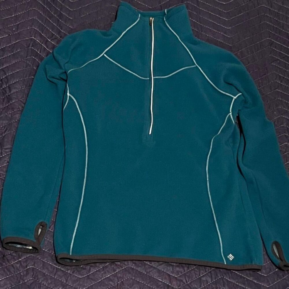 Columbia-sportswear Men's Blue and Green Sweatshirt